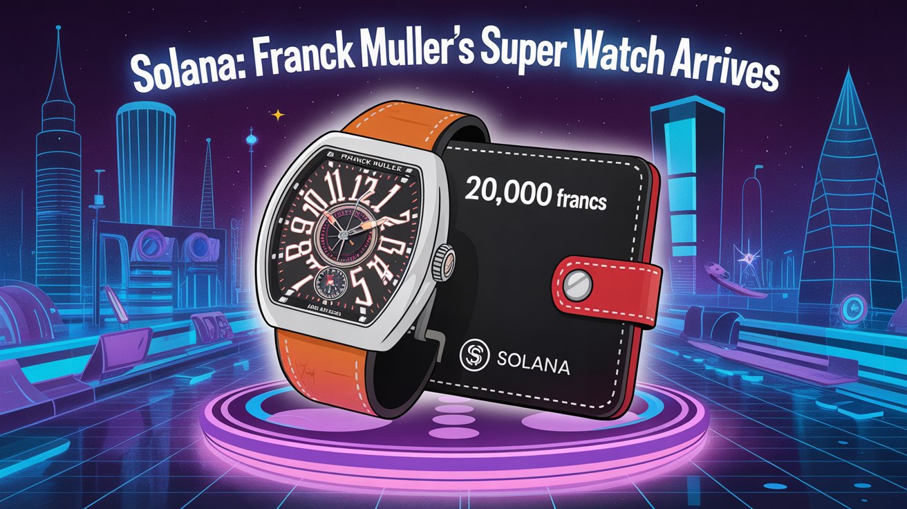 Solana: Franck Muller's Super Watch Arrives - 20,000 Francs for Luxury with Wallet Included
